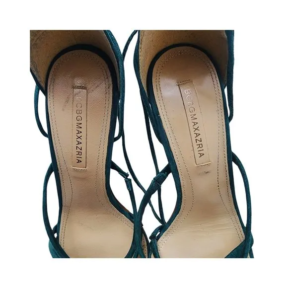 BCBGMAXAZRIA Strappy Tassel Lenita suede sandals, 38.5 (8.5 Us)