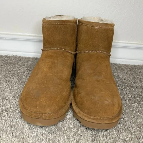 BEARPAW Women's Alyssa Ankle Boot Hickory Size 11