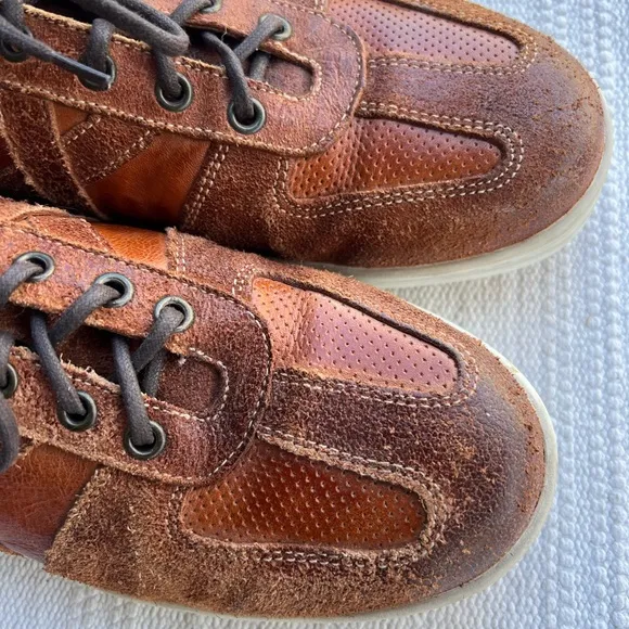 Bed Stu Brown Leather Sneakers Men Size 10