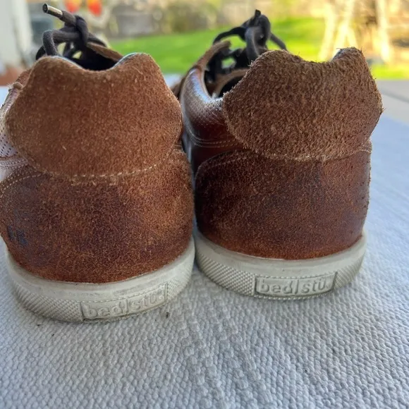 Bed Stu Brown Leather Sneakers Men Size 10