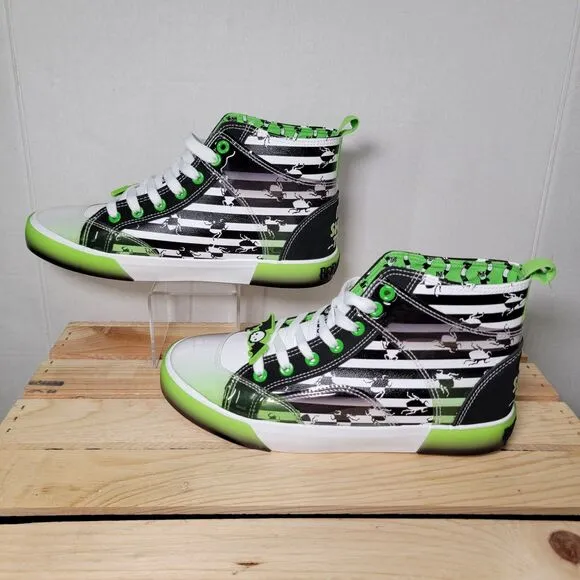 Beetlejuice Hi-Top Shoes by Ground Up - Women 8.5 NWOT