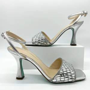 Betsey Johnson Britt Rhinestone Metallic Sandals