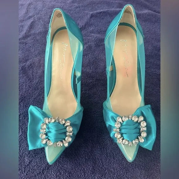 Betsey Johnson Light Blue Heels Size 8.5