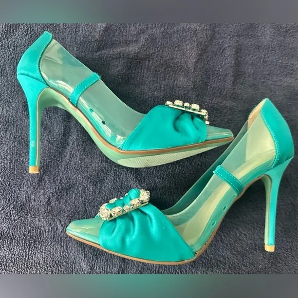 Betsey Johnson Light Blue Heels Size 8.5