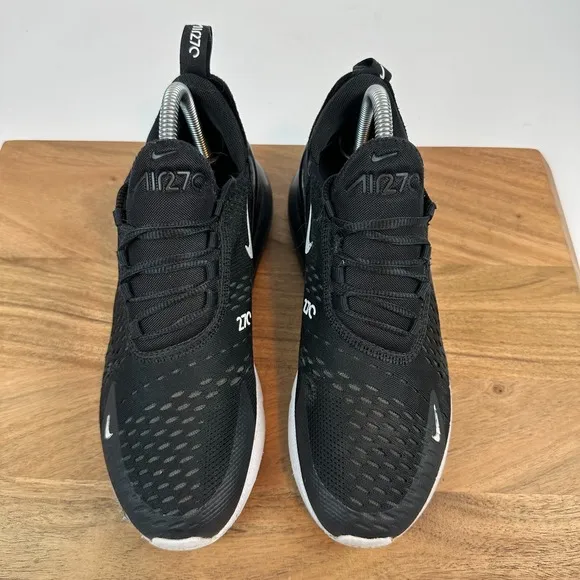 Big Kids Nike Air Max 270 Black Athletic Casual Comfort Sneakers Shoes Size 6.5