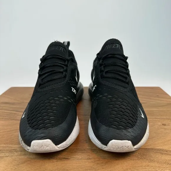 Big Kids Nike Air Max 270 Black Athletic Casual Comfort Sneakers Shoes Size 6.5