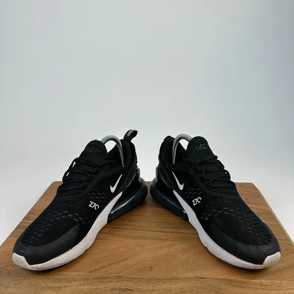 Big Kids Nike Air Max 270 Black Athletic Casual Comfort Sneakers Shoes Size 6.5
