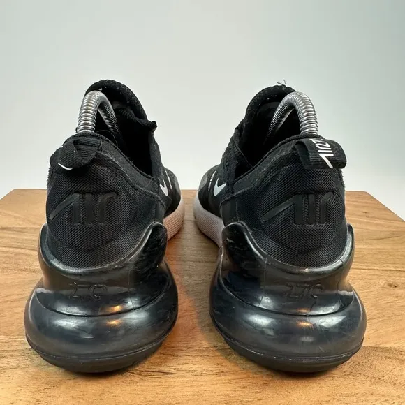 Big Kids Nike Air Max 270 Black Athletic Casual Comfort Sneakers Shoes Size 6.5