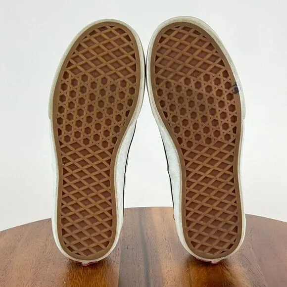 Big Kids Vans Pizza‎ Party Era Check Skateboarding Shoes Sneakers Size 4 Y GUC