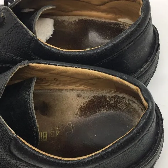 Birkenstock Black Leather Oxford Lace Up Shoes EU 43 Men’s size 10-10 1/2.