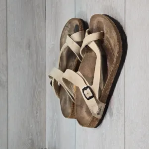 Birkenstock by Birki's Women Loop Toe Sandals Flats shoes sz 37/6 Regular