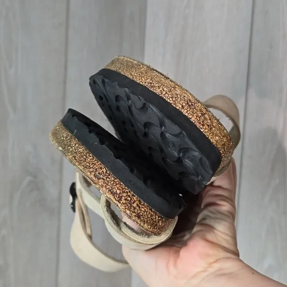 Birkenstock by Birki's Women Loop Toe Sandals Flats shoes sz 37/6 Regular