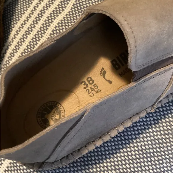 Birkenstock grey taupe Callan Asst Go suede shoes