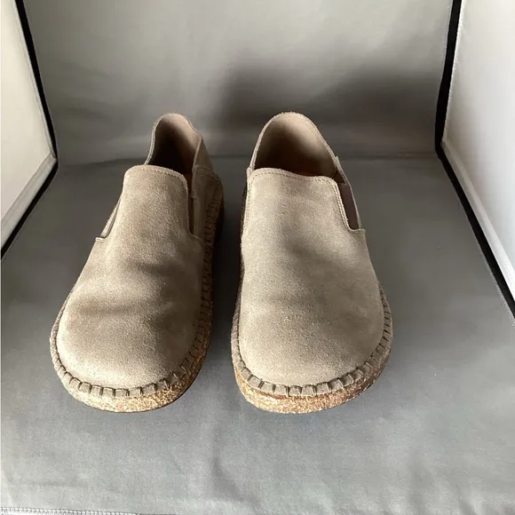 Birkenstock grey taupe Callan Asst Go suede shoes