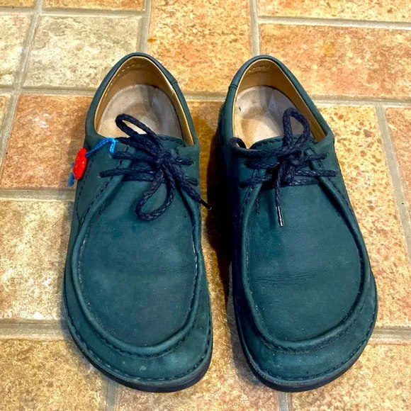 Birkenstock Rare VTG Pasadena Suede Leather Green Shoes Size 38 (men 5, women 7)