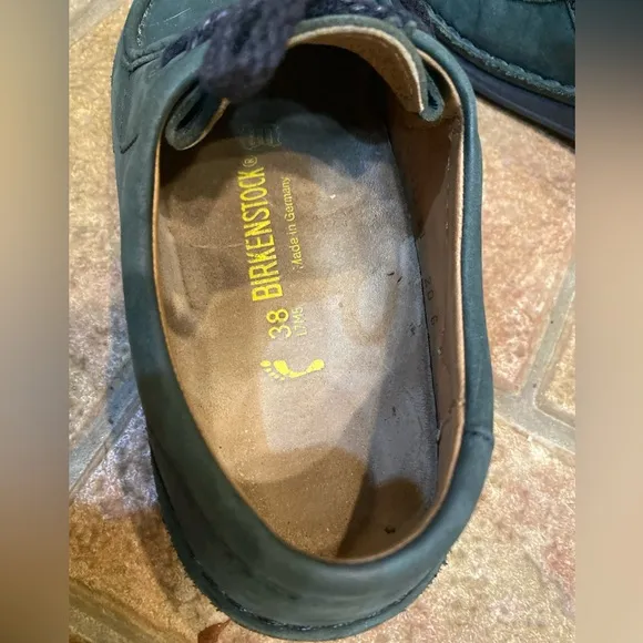 Birkenstock Rare VTG Pasadena Suede Leather Green Shoes Size 38 (men 5, women 7)