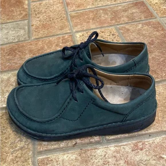 Birkenstock Rare VTG Pasadena Suede Leather Green Shoes Size 38 (men 5, women 7)