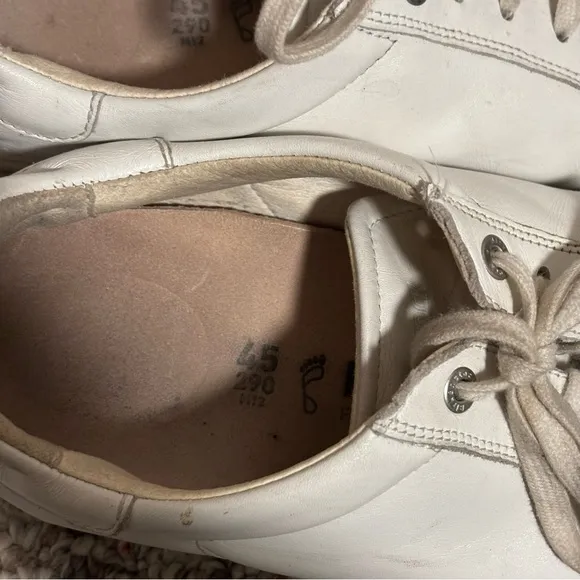 Birkenstock Shoes Bend Low Casual Sneaker White Leather- Size 12 (45) Men’s