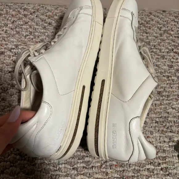 Birkenstock Shoes Bend Low Casual Sneaker White Leather- Size 12 (45) Men’s
