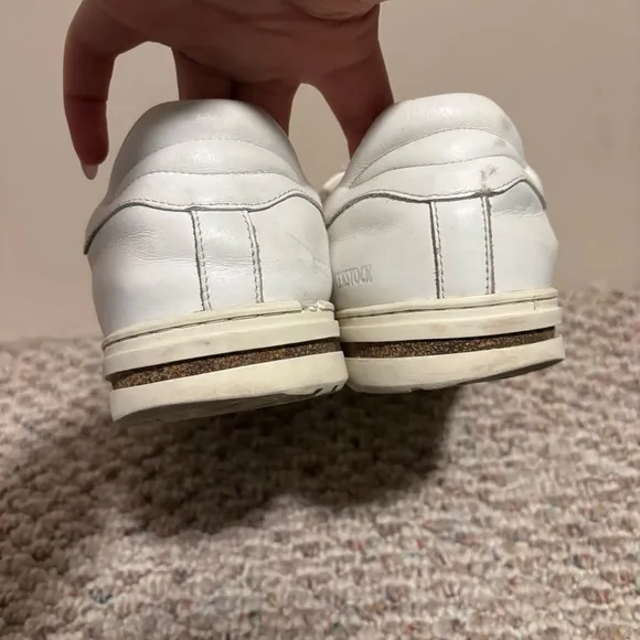 Birkenstock Shoes Bend Low Casual Sneaker White Leather- Size 12 (45) Men’s