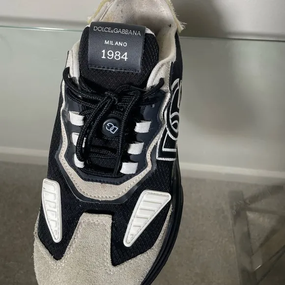 Black and Grey Dolce &amp; Gabbana (Fairly Used). Men shoes. Size 9.5