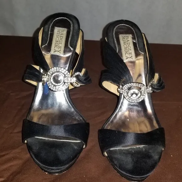 Black Satin Badgley Mischka