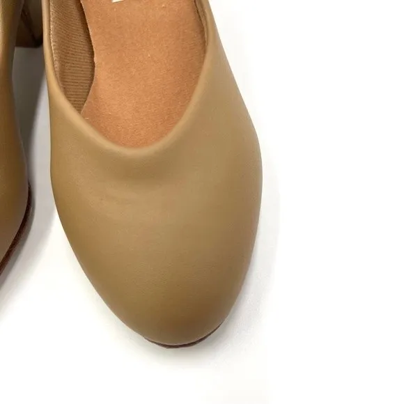 Bloch S0379L Broadway Lo Character Dance Shoes Caramel Tan Big Girls Kids 4 NEW