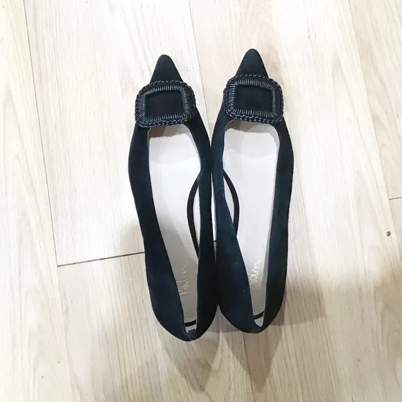 Boden Women's Black Suede Flats