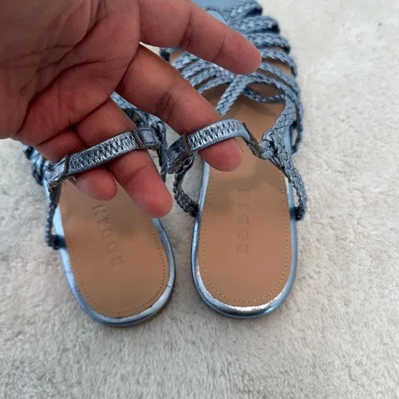 BODEN Woven Multistrap Flat Sandals size 38