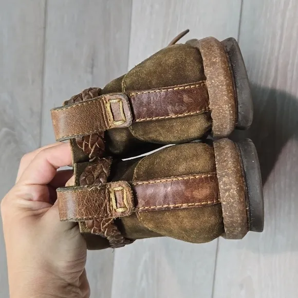 Born Women Leather Ankle Boots shoes sz 8