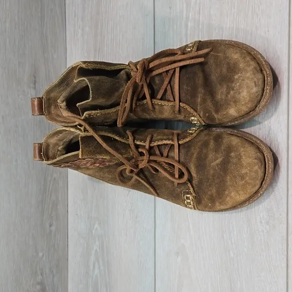 Born Women Leather Ankle Boots shoes sz 8