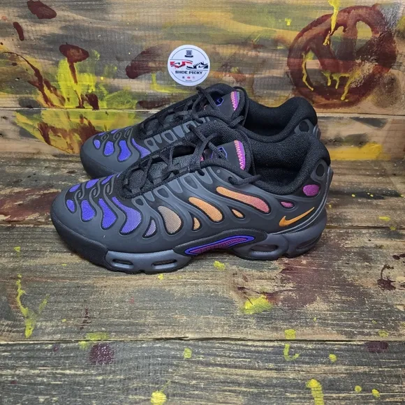 box Nike Air Max Plus Drift 7Y = 8.5 women Shoes~Black/Anthracite/Viotech