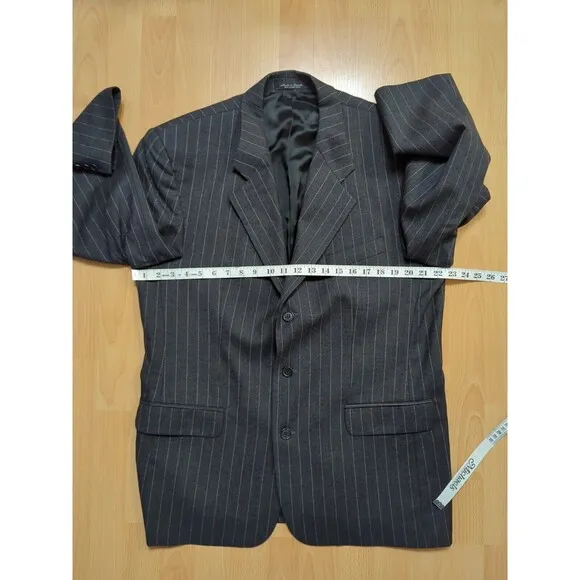 Boyd's Philadelphia 1818 Collection 42R Virgin Wool 3 Button Pinstripe Blazer