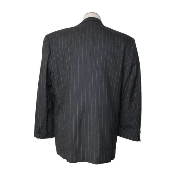 Boyd's Philadelphia 1818 Collection 42R Virgin Wool 3 Button Pinstripe Blazer