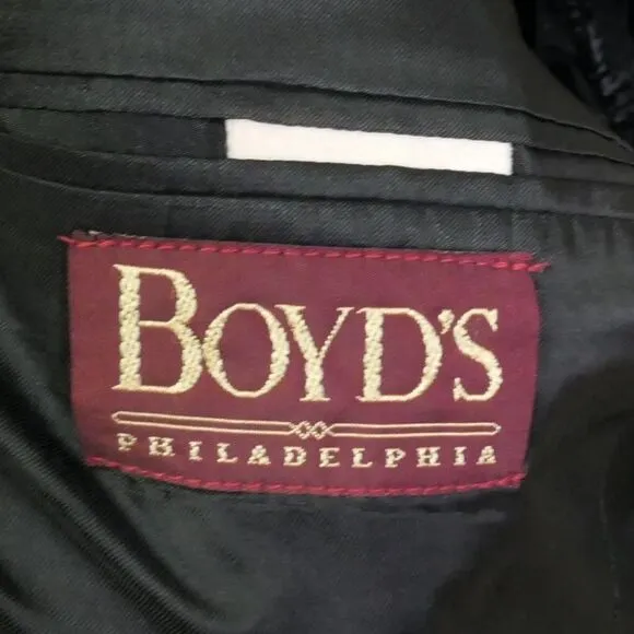 Boyd's Philadelphia 1818 Collection 42R Virgin Wool 3 Button Pinstripe Blazer