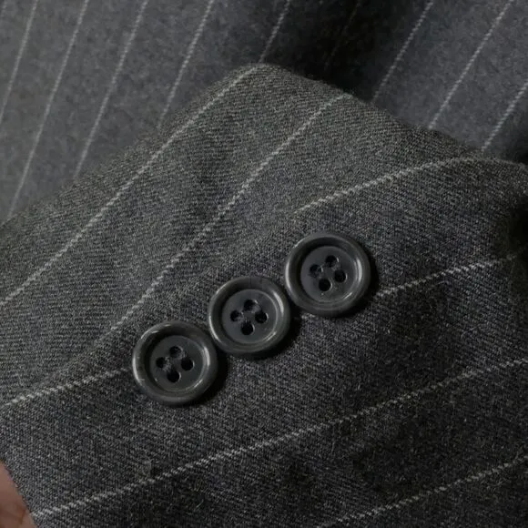 Boyd's Philadelphia 1818 Collection 42R Virgin Wool 3 Button Pinstripe Blazer