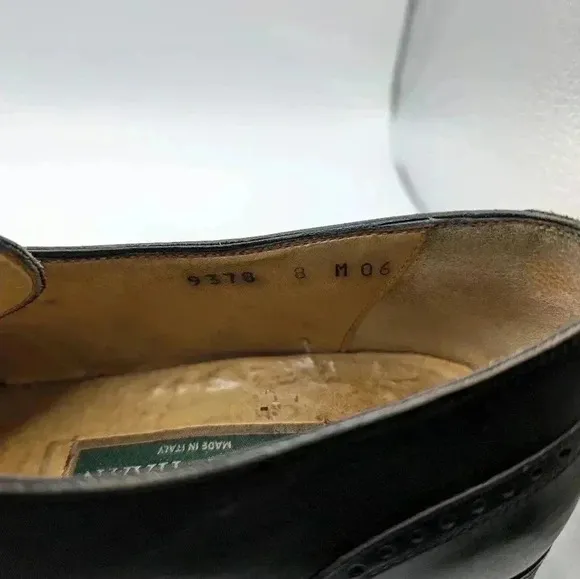Bragano by Cole Haan Black Monk Strap Dress Shoes 8 Buckle Formal Slip On