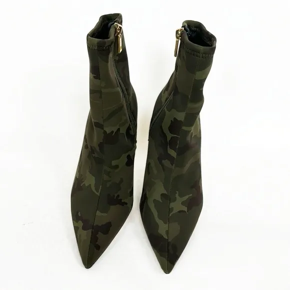 Brand New Good American Green Camo Camouflage Neoprene Stiletto High Heels
