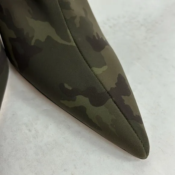 Brand New Good American Green Camo Camouflage Neoprene Stiletto High Heels