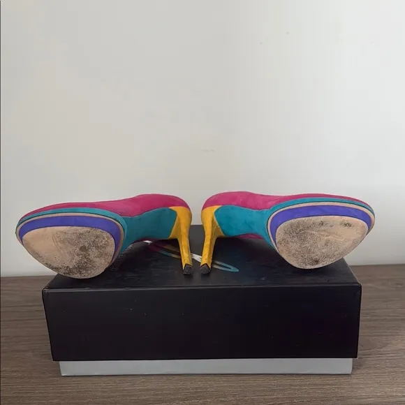Brian Atwood Color Block Pumps Size 6.5