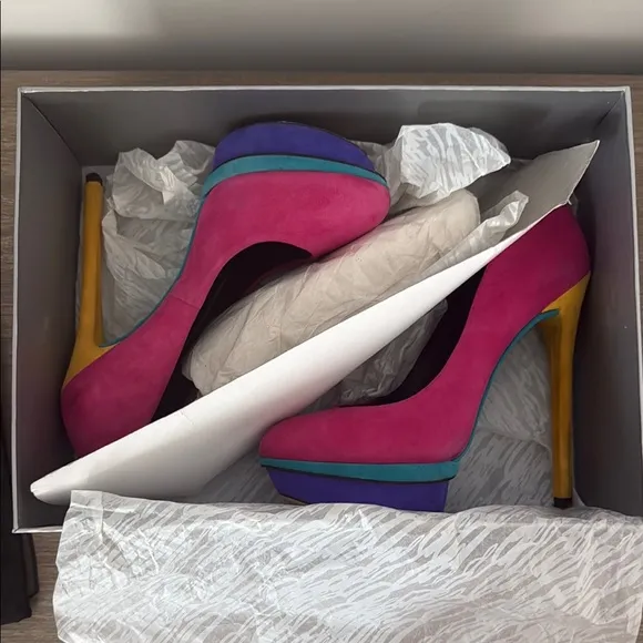 Brian Atwood Color Block Pumps Size 6.5