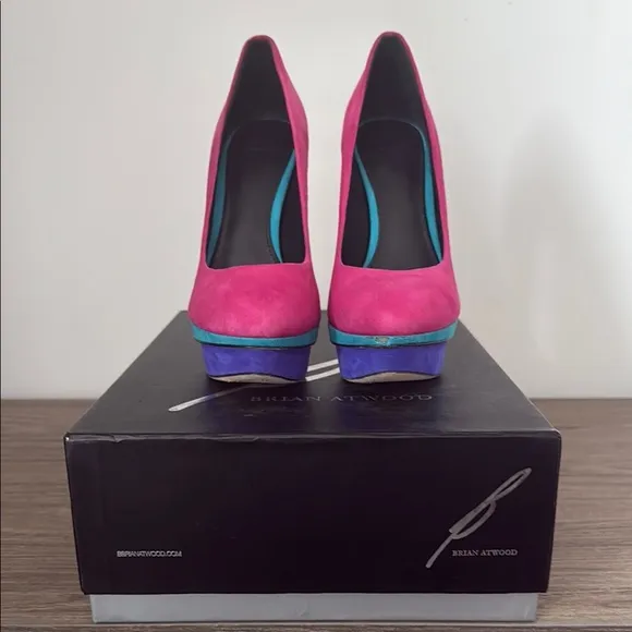 Brian Atwood Color Block Pumps Size 6.5