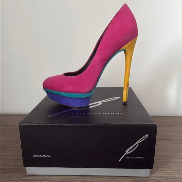 Brian Atwood Color Block Pumps Size 6.5