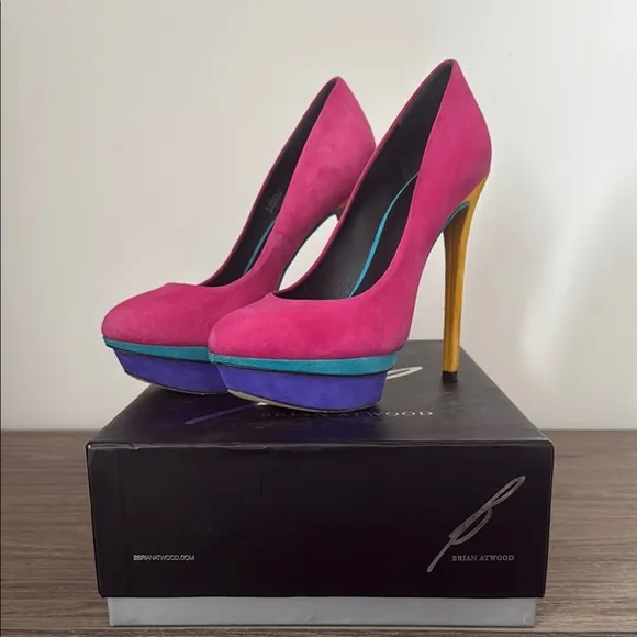 Brian Atwood Color Block Pumps Size 6.5