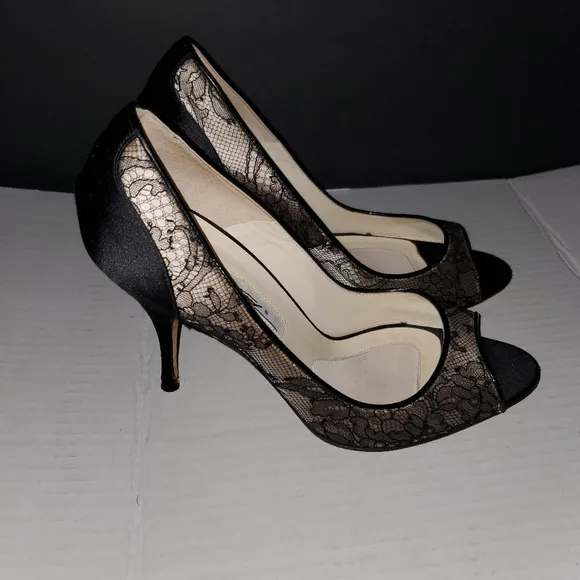 Brian Atwood Lace Heels Size 8