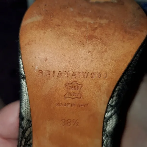 Brian Atwood Lace Heels Size 8