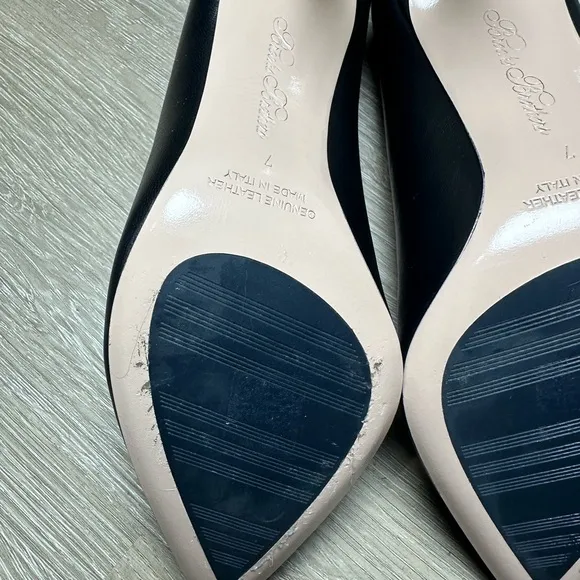 Brooks Brothers Black Leather Heels