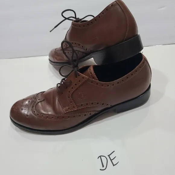 Brooks Brothers Wingtip Oxford Brown Leather Men's Dress Shoes Sz.10.5