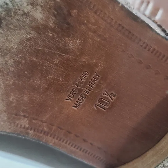Brooks Brothers Wingtip Oxford Brown Leather Men's Dress Shoes Sz.10.5