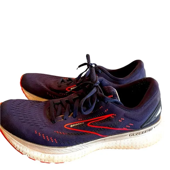 Brooks Glycerin GTS 19 Running Shoes US 11 Navy Blue / Red